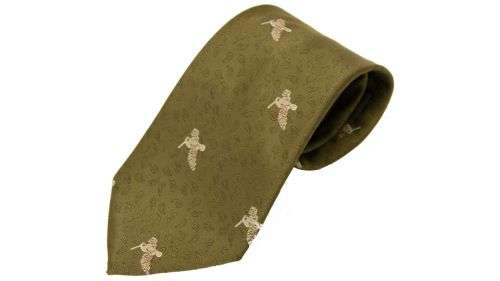 Bisley Sporting Shooting Hunting Tie Stag Grouse Pheasant Duck Woodcock 